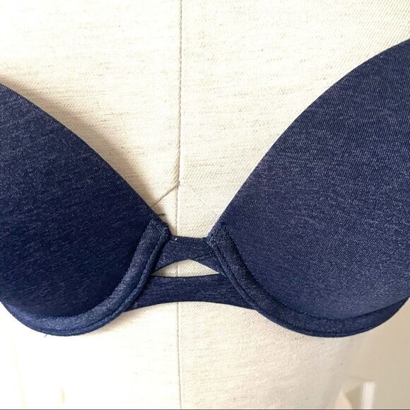 Victoria Secret perfect shape navy underwire bra - Picture 6 of 13